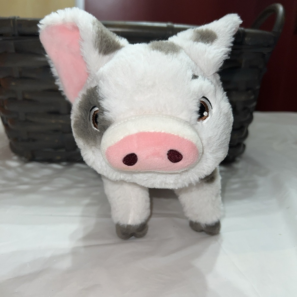 Disney Store Moana Pua Plush Pig Stuffed Animal Toy Standing 10" - Authentic